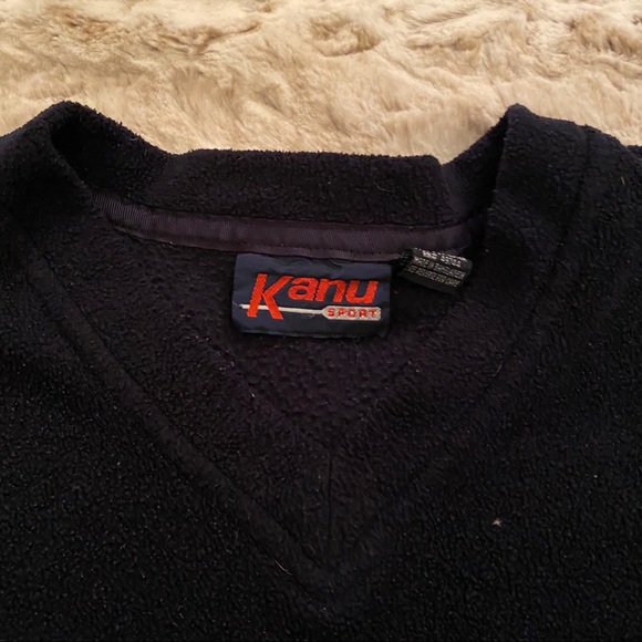 Men’s Kanu Sport V Neck Black Fleece XL - Picture 4 of 5
